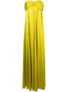 Rochas Draped Empire Line Dress - Green