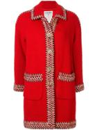 Chanel Pre-owned Oversized Belted Coat - Brown