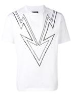 Les Hommes Arrow Print T-shirt - White