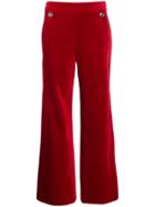 Temperley London Flared Velvet Trousers
