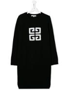 Givenchy Kids Teen 4g Knitted Dress - Black