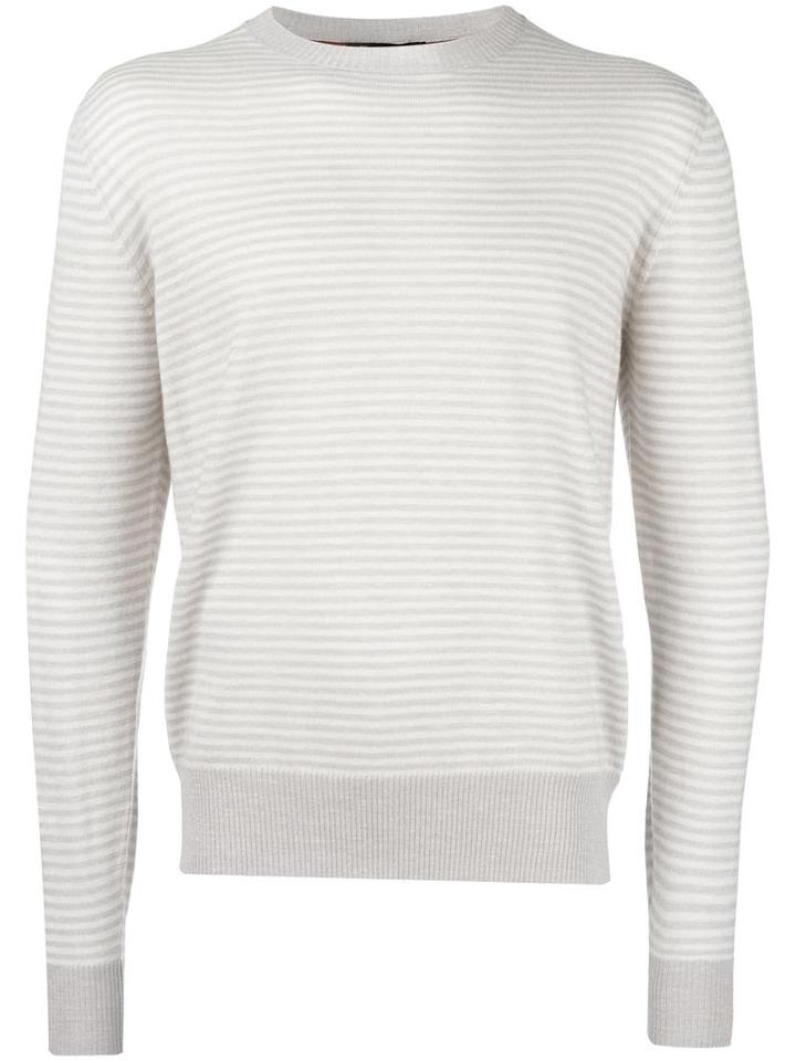 Loro Piana Striped Jumper, Men's, Size: 50, Nude/neutrals, Silk/linen/flax/cashmere