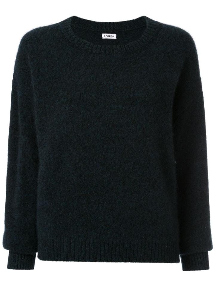 Coohem Crewneck Knitted Jumper - Black