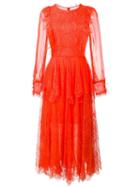Maria Lucia Hohan Marshala Dress, Women's, Size: 36, Yellow/orange, Silk