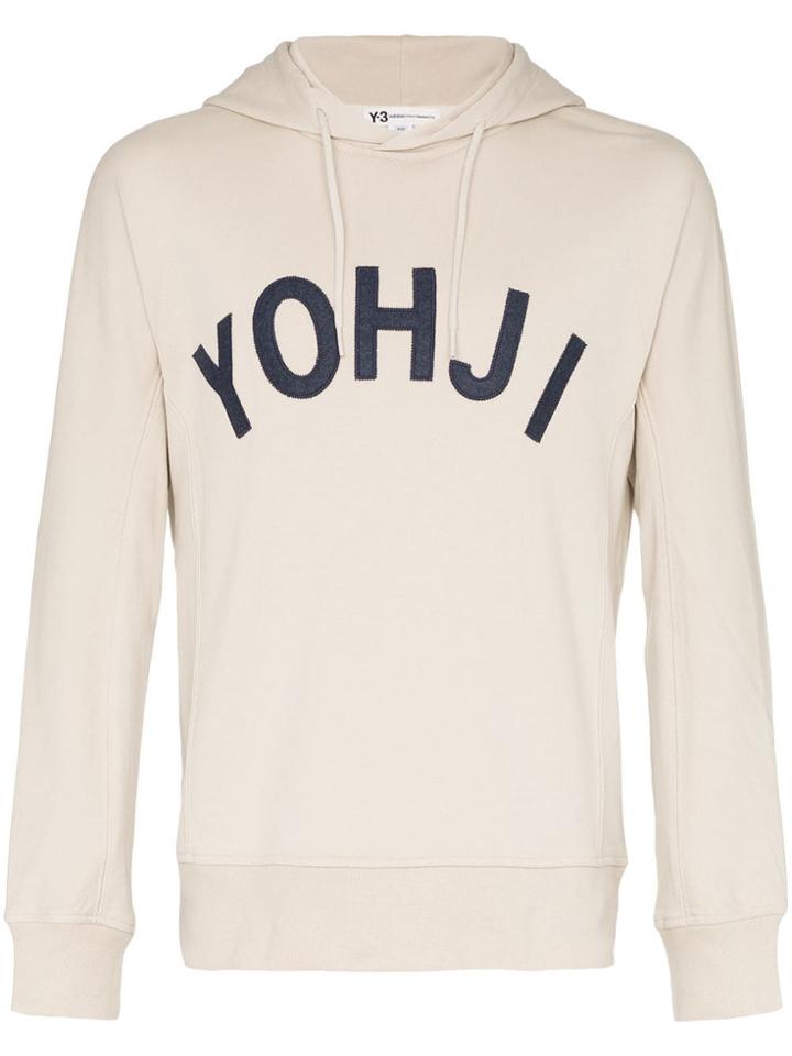 Y-3 Yohji Print Hoodie - Neutrals