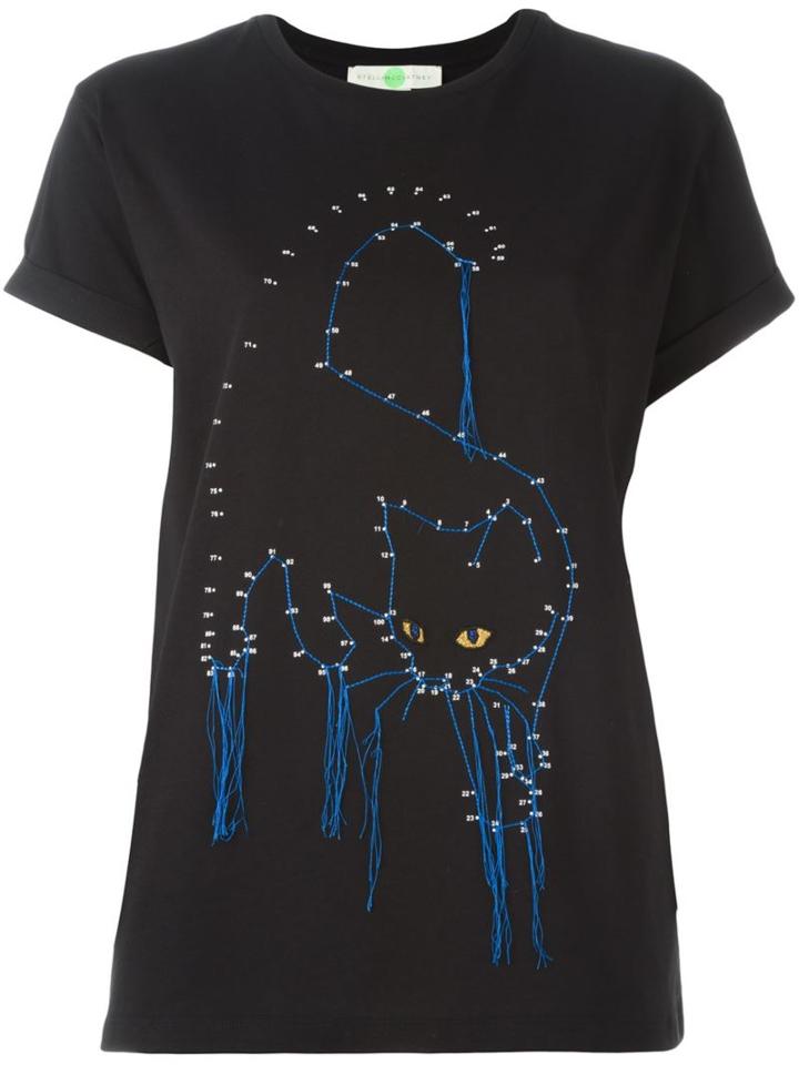 Stella Mccartney Stitched Cat T-shirt