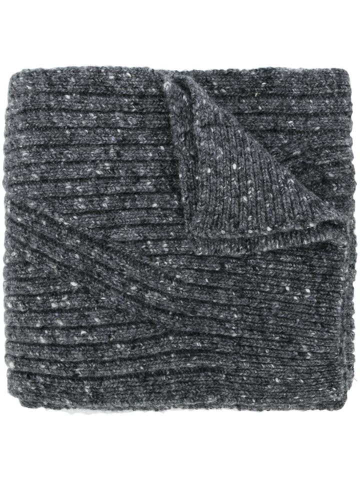 Pringle Of Scotland Speckled Scarf - Grey