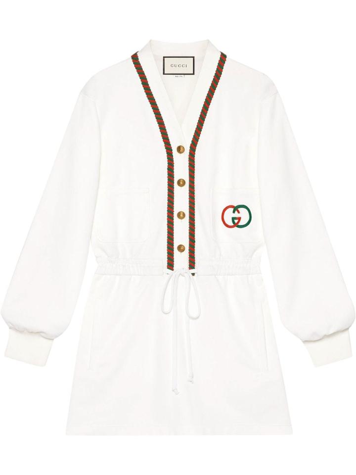 Gucci Technical Jersey Dress - White