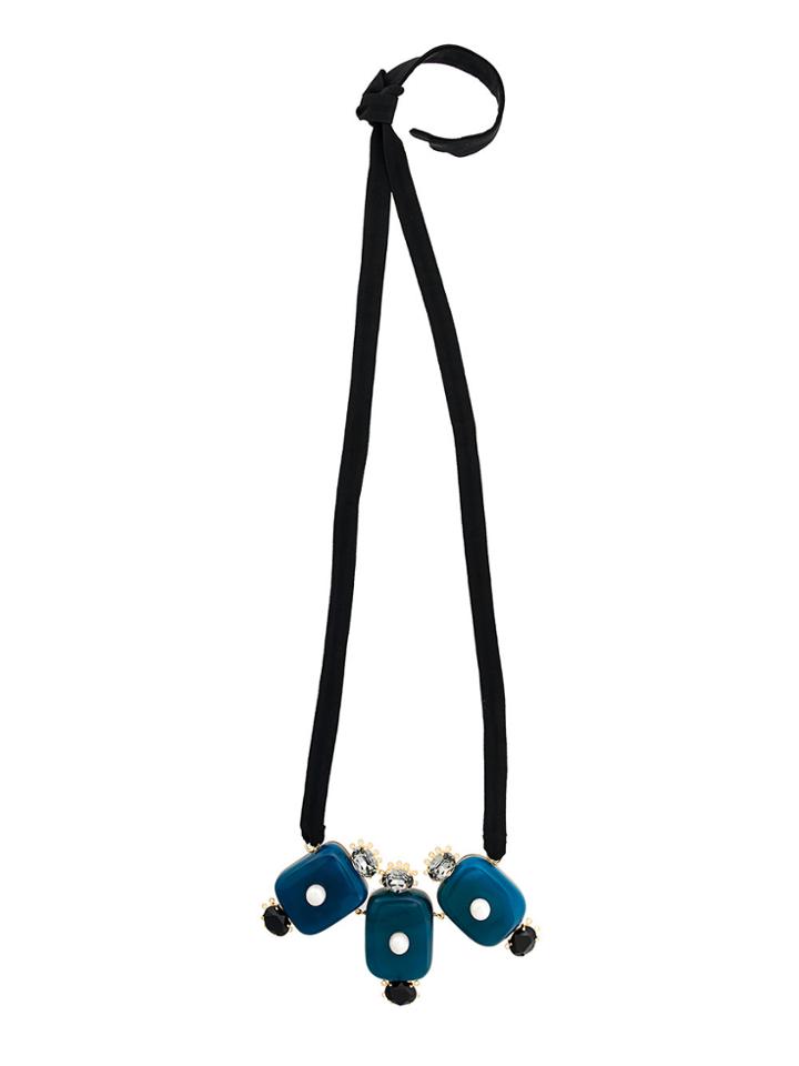Marni Polished Stones Necklace - Blue