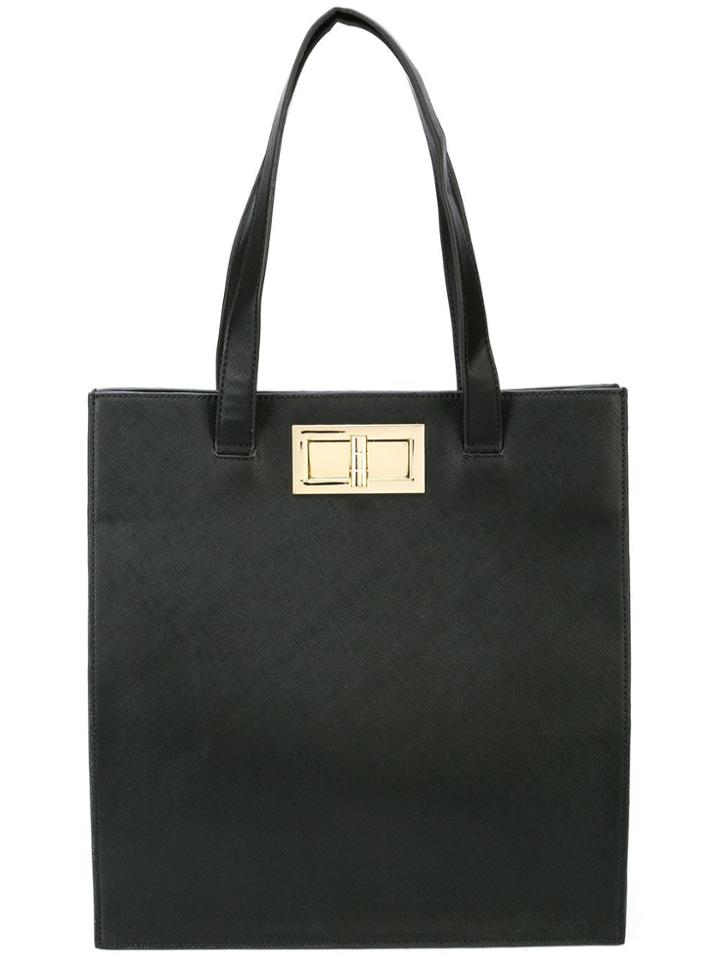 Christian Siriano Flip-lock Tote Bag - Black