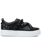 Kennel & Schmenger Embellished Low-top Platform Sneakers - Black