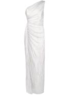 Aidan Mattox Long One-shoulder Dress - White