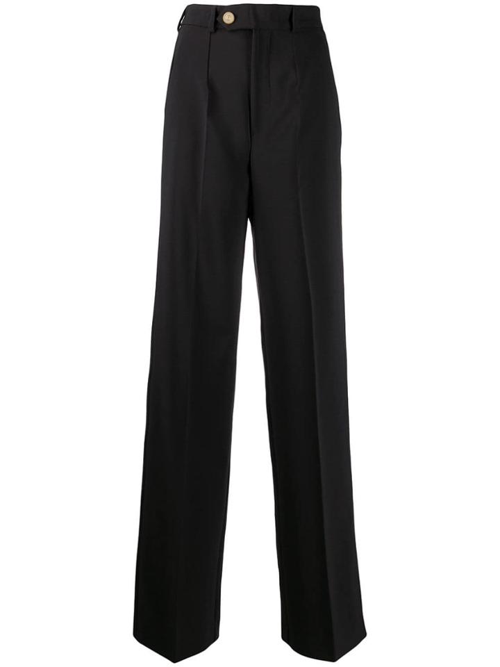 Versace Jeans Couture High-waisted Trousers - Black