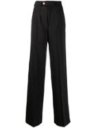 Versace Jeans Couture High-waisted Trousers - Black