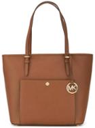 Michael Michael Kors 'jet Set Travel' Top Zip Tote, Women's, Brown