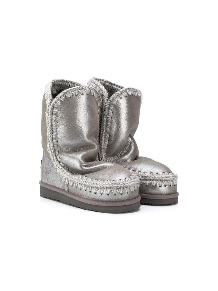 Mou Kids Snow Boots - Silver