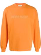 Aries Printed Logo Sweatshirt - Orange