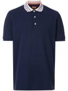 Missoni Printed Collar Polo Shirt - Blue