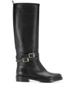 Gianvito Rossi Buckle Detail Boots - Black