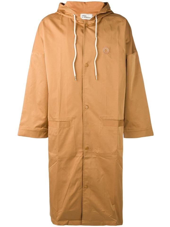 Drôle De Monsieur Nfpm Long Raincoat - Nude & Neutrals