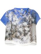 Anntian Floral Printed Blouse - Blue