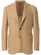 Doppiaa Classic Buttoned Suit Jacket - Brown