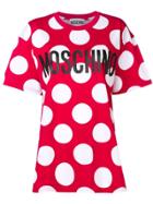 Moschino Maxi Polka Dot T-shirt - Red