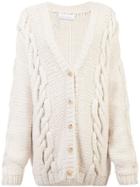 Marina Moscone Oversize Cardi-coat - White