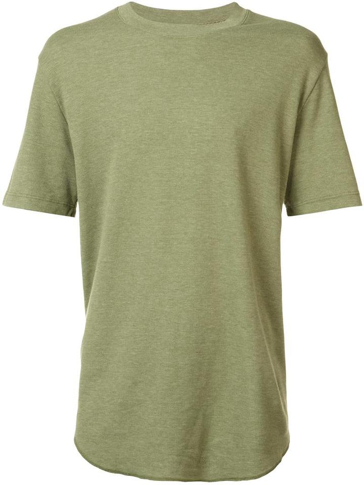 321 Round Neck T-shirt, Men's, Size: Large, Green, Cotton/polyester