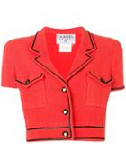 Chanel Vintage Short Sleeve Bolero Jacket - Red