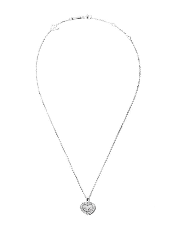 Chopard 18kt White Gold Happy Diamonds Icons Pendant Necklace -