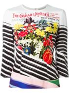 Mary Katrantzou Flower Bouquet Print Top, Women's, Size: 10, White, Silk
