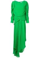 Preen By Thornton Bregazzi Asymmetric Pleated Dress - Green