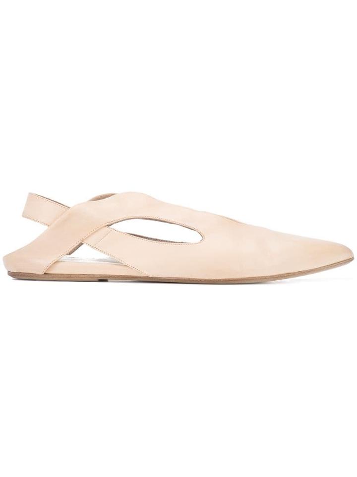 Marsèll Pointed Slingback Slipper - Neutrals