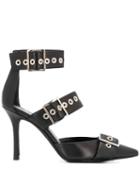 Marc Ellis Buckled Strap Pumps - Black