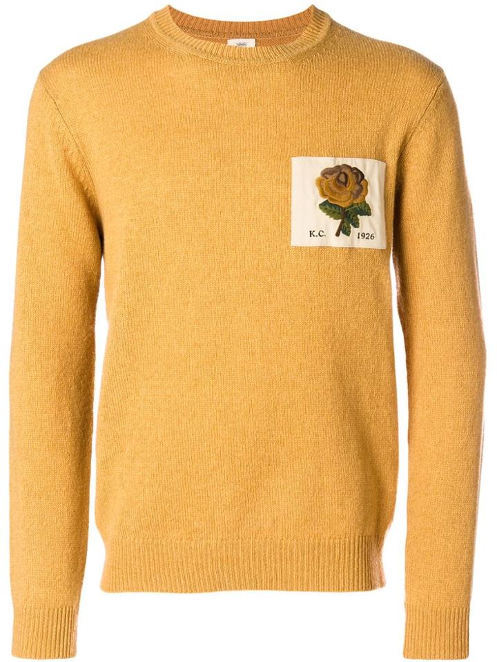 Kent & Curwen Logo Patch Sweater - Orange