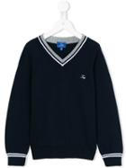 Fay Kids - Logo Sweater - Kids - Cotton - 6 Yrs, Blue