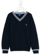 Fay Kids - Logo Sweater - Kids - Cotton - 6 Yrs, Blue