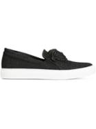 Versace Medusa Slip-on Sneakers, Women's, Size: 37.5, Black, Rubber/leather