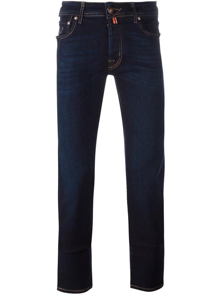 Jacob Cohen Slim Fit Jeans, Size: 36, Blue, Cotton/polyester/spandex/elastane