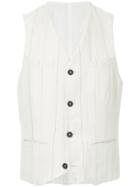 Bergfabel Pinstripe Lightweight Waistcoat - White