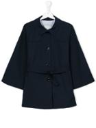 Herno Kids - Single Breasted Trench Coat - Kids - Cotton/polyamide/polyester - 14 Yrs, Blue