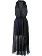 Giuliana Romanno Belted Gown - Blue