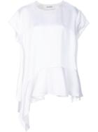 Paco Rabanne Ruffle Hem T-shirt - White