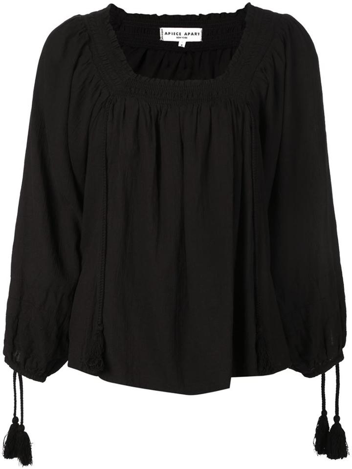 A Piece Apart Tasseled Blouse