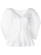 Isa Arfen Vera V-neck Blouse - White