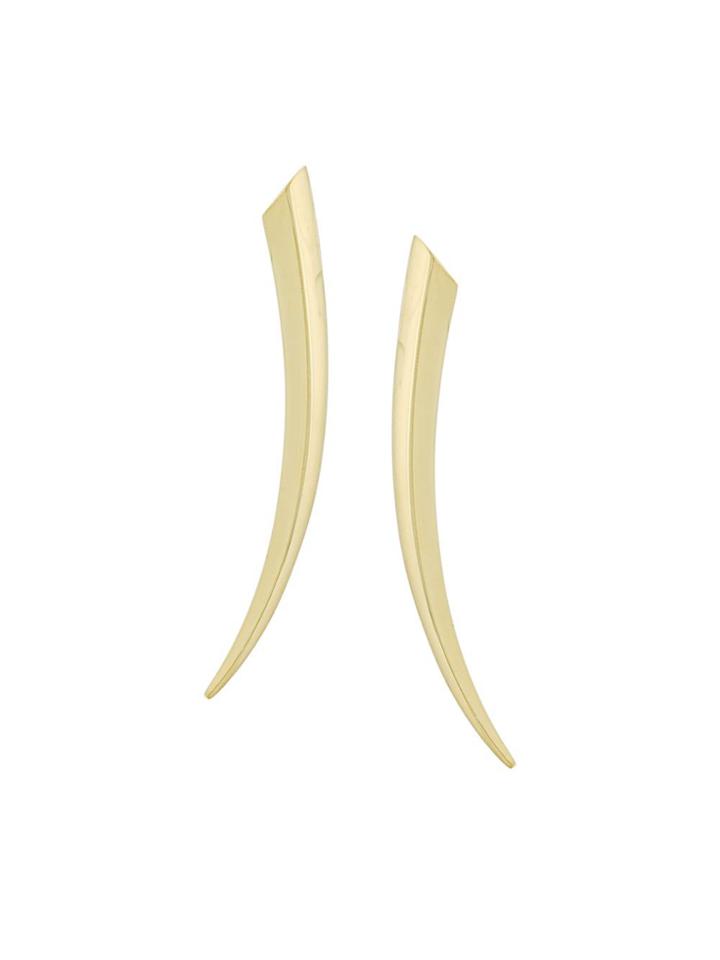 Shaun Leane 18kt Yellow Gold 'sabre' Earrings - Metallic