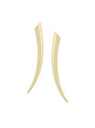 Shaun Leane 18kt Yellow Gold 'sabre' Earrings - Metallic