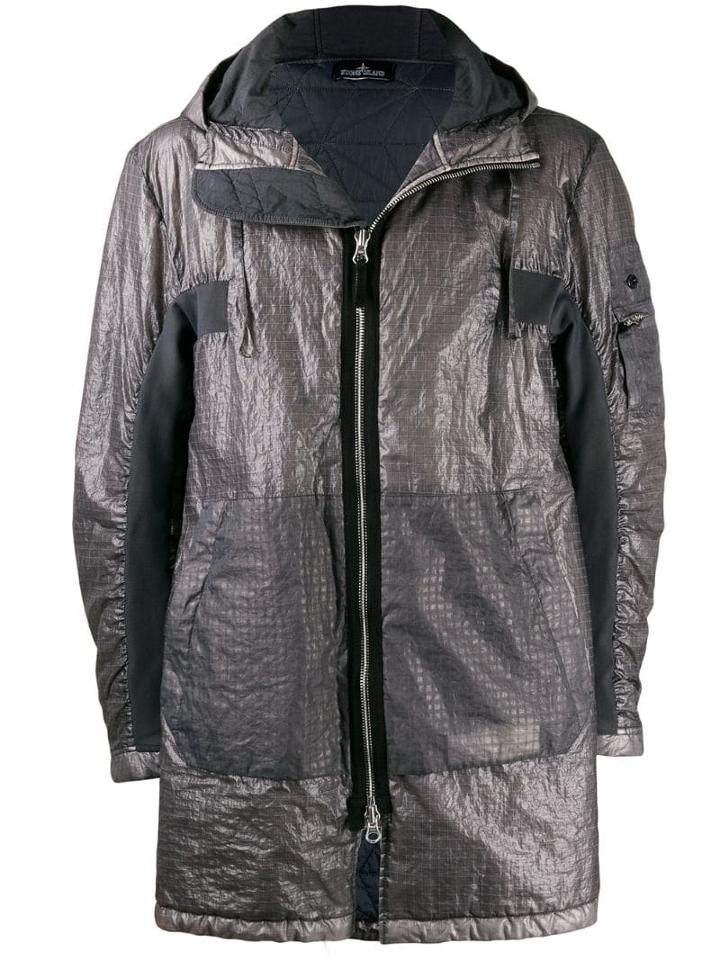 Stone Island Shadow Project Dual-grid Raincoat - Grey