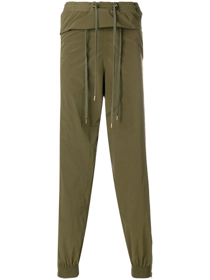 Y / Project Double Waistband Track Pants - Green